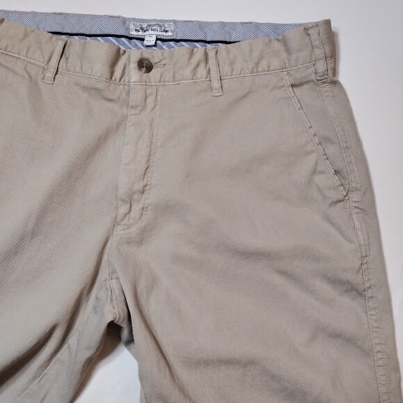 PETER MILLAR Flat Front Khaki Golf Shorts Mens Chinos Casual lightweight 32 - Picture 9 of 10